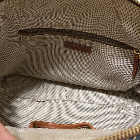 Shadow D&B Satchel Black Brown Logo Monogram Shoulder Bag Hand Bag - Picture 13 of 16